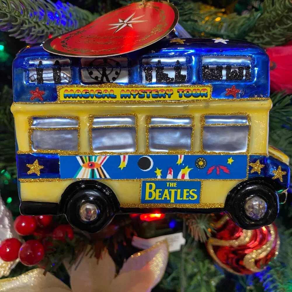 Christopher Radko The Beatles‎ Psychedelic Magical Mytery Bus tree ORNAMENT NEW